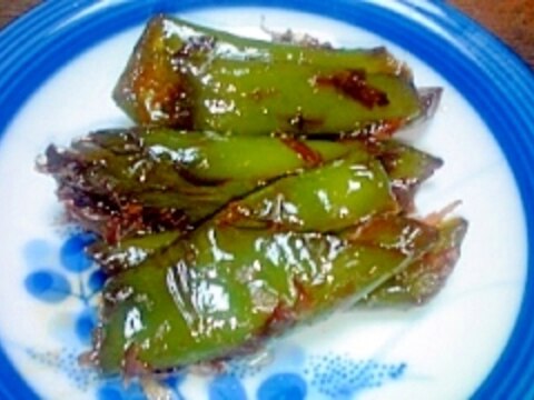 青唐辛子の胡麻油炒め